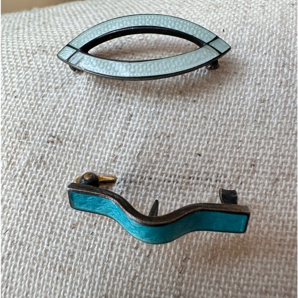 Antique! Sterling Silver English Pin Set - Picture 2 of 6